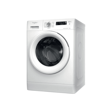 Whirlpool | Washing machine | FFS 7469 W EE | Energy efficiency class A | Front loading | Washing capacity 7 kg | 1400 RPM | Depth 57.5 cm | Width 59.5 cm | Display | LED | White