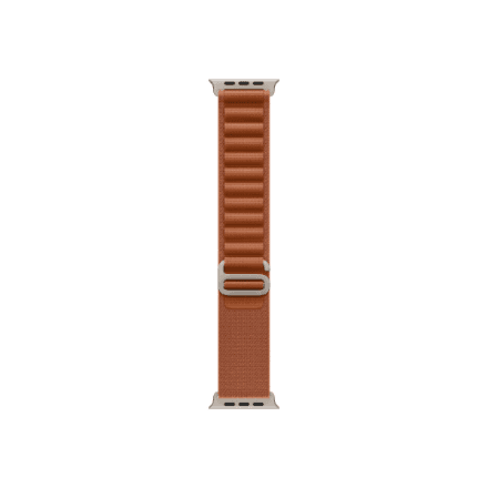 Apple 49mm Terra Cotta Alpine Loop - Medium - Natural Titanium Finish | Apple