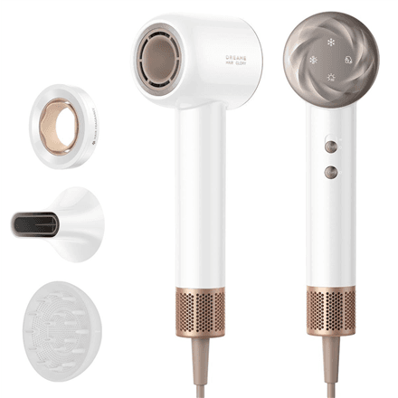 Dreame Hair Dryer | Glory Mix AHD18 | 1600 W | Number of temperature settings 4 | Ionic function | White