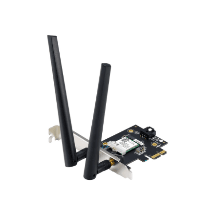 Asus | WiFi 7 PCI-E Adapter with 2 external antennas | PCE-BE6500 | 802.11be | Mesh Support No | MU-MiMO No | No mobile broadband