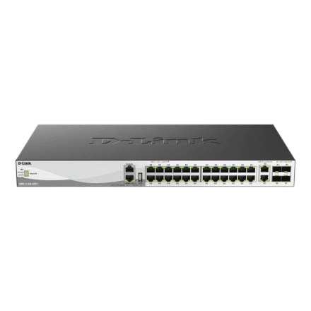D-LINK DMS-3130-30TS/E 30-Port Layer 3 Stackable Multi-Gigabit Managed Switch | D-Link