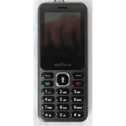 SALE OUT. myPhone 6320 (Black) Dual SIM 2.4" TFT 240x320/32MB/microSD/2G | myPhone 6320 | Black | 2.4 " | TFT | 32 MB | 32 MB | Dual SIM | Main camera resolution 0.3 MP | 100 mAh | Warranty 24 month(s) | DAMAGED PACKA...