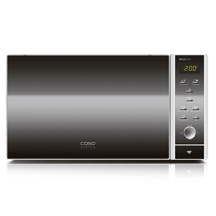 Caso | Microwave Oven with Grill and Convection | MCG 25 Chef | Free standing | 900 W | Convection | 25 L | Grill | Stainless steel/Black