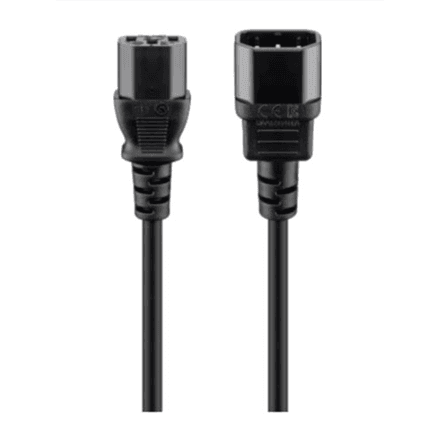 Goobay | Cold-device extension cord | 39203 | Black