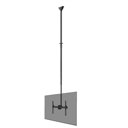 Neomounts CL35-440BL16XL Monitor/TV Mount Ceiling | Adjustable Height, Rotate, Tilt, Swivel | 37-70 " | Maximum weight (capacity) 50 kg | Black
