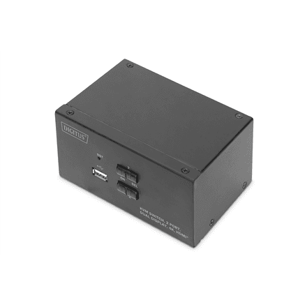 Digitus | KVM Switch, 2 Port, Dual Display, 4K, HDMI | DS-12860
