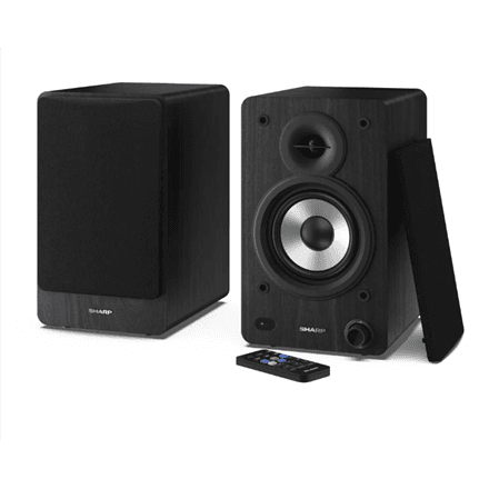 Sharp CP-SS30 Bookshelf Speakers, Black | Sharp | Speakers | CP-SS30(BK) Bookshelf | 60 W | Bluetooth | Wireless connection | Black
