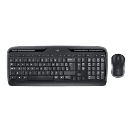 Logitech MK330 | Keyboard and Mouse Set | Wireless | Mouse included | US International | Black