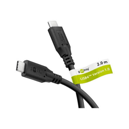 Goobay | USB-C Cable, USB4, 100 W, 20 Gbit/s, Power Delivery, 2 m | 74197