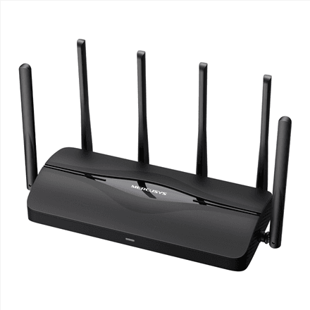 Mercusys | BE6500 Dual-Band Wi-Fi 7 Router | MR37BE | 802.11be | 688/5760 Mbit/s | Ethernet LAN (RJ-45) ports 3 | Mesh Support No | MU-MiMO No | No mobile broadband | Antenna type Fixed Omni-Directional Antennas