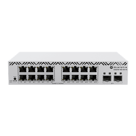 MikroTik | Cloud Smart Switch with SwitchOS desktop case | CSS318-16G-2S+IN
