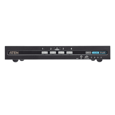 Aten | 4P USB DVI Single Display PP4 Secure KVM (CAC) | CS1184D4C