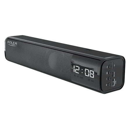 Adler | Clock Speaker | AD 1191 | Bluetooth | Wireless connection | Portable | Black