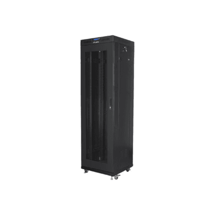 Lanberg | Rack cabinet 19" free-standing 42U/600x600 (flat pack) with mesh door, LCD | FF01-6642-23BL | Black