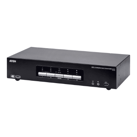 Aten | 4-Port USB3.0 4K DisplayPort Triple Display KVMP Switch | CS1964