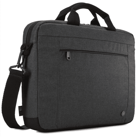 Case Logic | Era Attaché | Fits up to size 14 " | Messenger - Briefcase | Shoulder strap | Obsidian