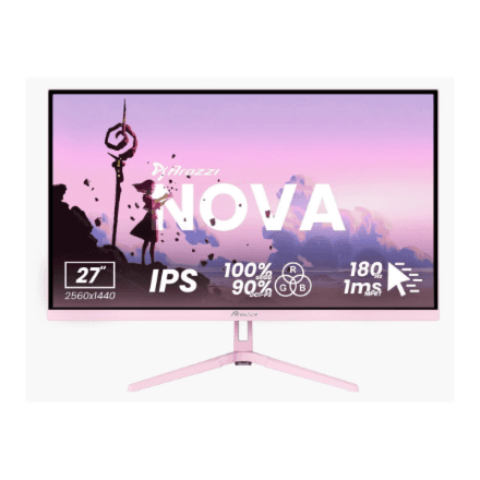 Arozzi | Nova | 27 " | IPS | QHD | 16:9 | 180 Hz | 1 ms | 2560 x 1440 pixels | 350 cd/m² | HDMI ports quantity 2 | Pink