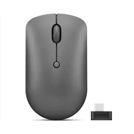 Lenovo | Wireless Compact Mouse | 540 | Wireless | Red optical sensor | 2.4G Wireless via USB-C receiver | Storm Grey | 1 year(s)