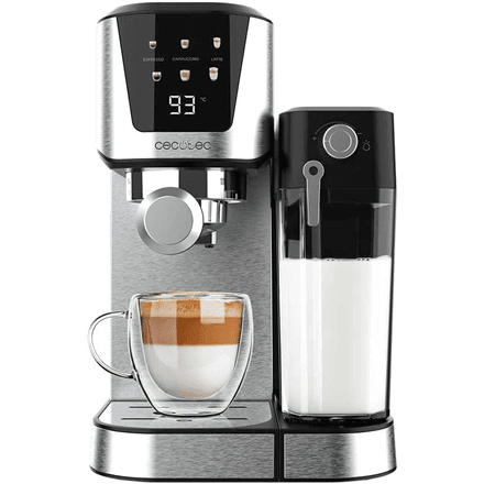 Cecotec Coffee Maker | Power Espresso 20 Cream | Pump pressure 20 bar | Built-in milk frother | Semi-automatic | 1350 W