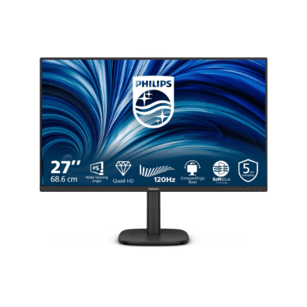Philips | 27B2N3500J/00 | 27 " | IPS | QHD | 16:9 | 120 Hz | 4 ms | 2560 x 1440 pixels | 350 cd/m² | HDMI ports quantity 2 | Black