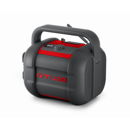 Muse | Jobsite Radio | M-968 BTR | 40 W | Waterproof | Bluetooth | Wireless connection | Portable | NFC features | Black/Red