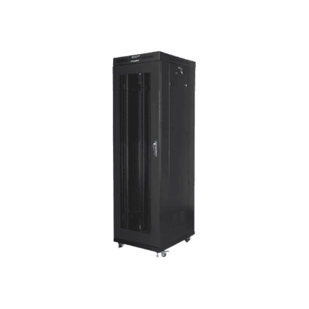 Lanberg | Rack cabinet 19" free-standing 42U/600x800 (flat pack) with mesh door, LCD | FF01-6842-23BL | Black