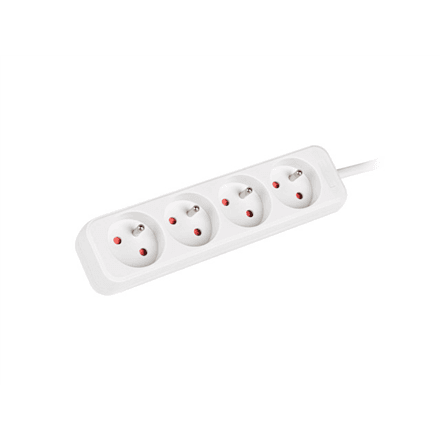 Lanberg | Cable Power Strip 4X French Outlets Quality-Grade Copper, 1.5 m | PS0-04E-0150-W