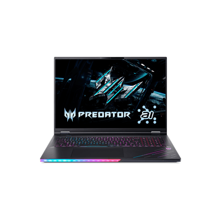 Acer | Predator Helios 18 AI PH18-73-973Z | Abyssal Black | 18 " | IPS | WQUXGA | 3840 x 2400 pixels | Intel Core Ultra 9 | 275HX | 192 GB | DDR5 | Solid-state drive capacity 2000 GB | NVIDIA GeForce RTX 5090 | GDDR7...