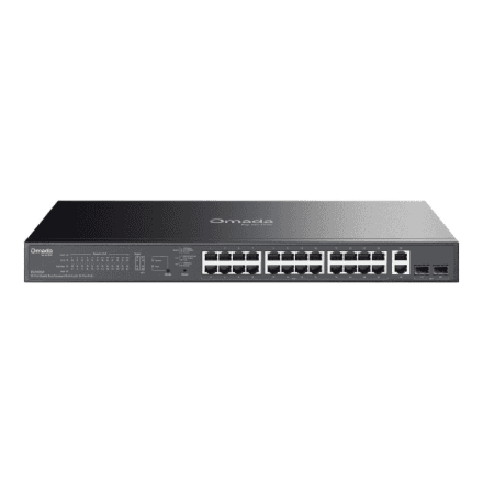 TP-Link Omada 28-Port Gigabit Easy Managed Switch with 24-Port PoE+ | TP-LINK
