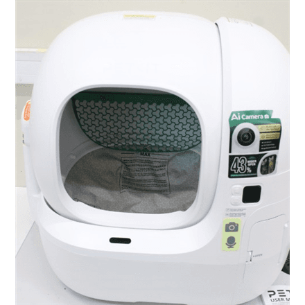 SALE OUT. PETKIT Automatic Cat Litter Box | Purobot Max Pro 2 | White | USED, DIRTY, MISSING INNER PACKAGING | 24 month(s)