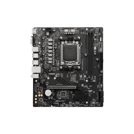 MSI PRO A620M-B | Processor family AMD | Processor socket AM5 | DDR5 | Supported hard disk drive interfaces SATA, M.2 | Number of SATA connectors 4