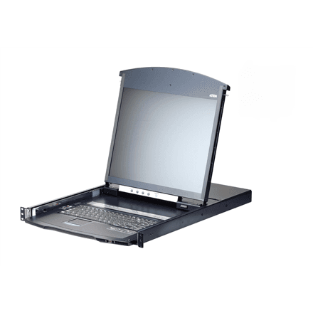 Aten | KL1108VNA-AG 8-Port Cat 5 Dual Rail KVM over IP Switch with Virtual Media | 19" LCD