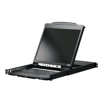 Aten | PS/2-USB VGA Dual Rail 19" LCD Console with USB Peripheral Support | CL5800N