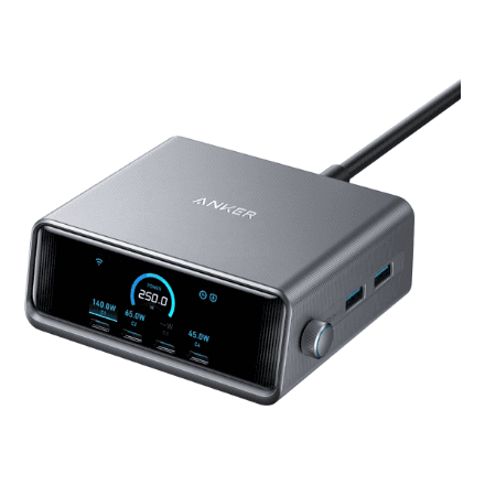 Anker Prime Charger (250W, 6 Ports, GaNPrime) | A2345341