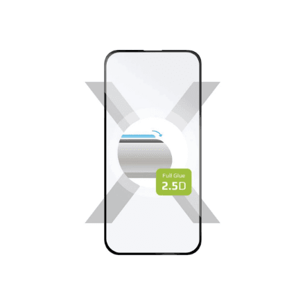 Fixed Screen Protector | Apple | iPhone 16 | Tempered Glass | Black | Full Cover 2.5D