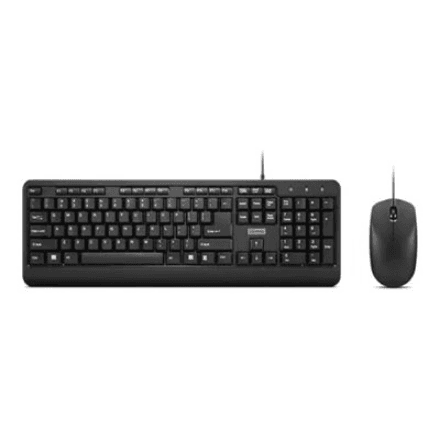 Lenovo | 160 Combo | Keyboard | Wired | Mouse included | US | Black
