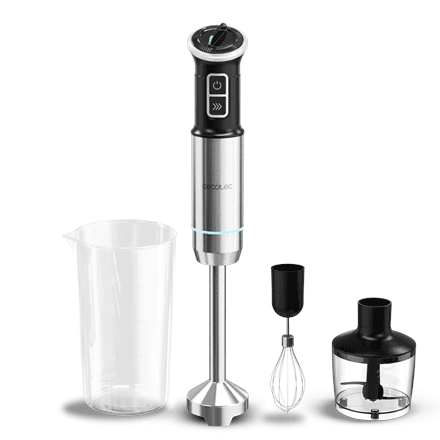 Cecotec Hand blender | Power Neutron 1100MAX Cream&Crush | Hand Blender | 1100 W | Number of speeds Adjustable | Turbo mode | Chopper | Black/Silver