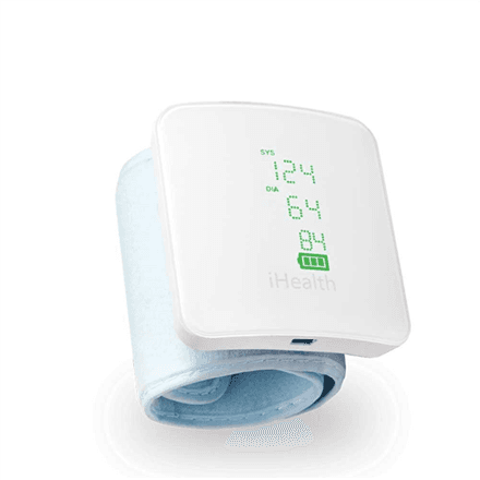 iHealth | Wrist Blood Pressure Monitor | BP7S | White | Blood pressure readings are stored on the secure, free, HIPAA compliant iHealth Cloud. Monitor blood pressure and pulse trends with intuitive charts and share da...
