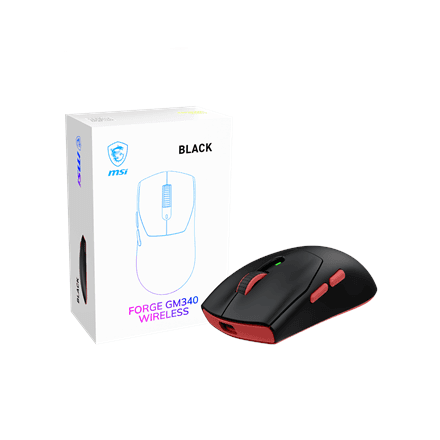 MSI FORGE GM340 | Wireless | 2.4 GHz, Bluetooth, USB 2.0
