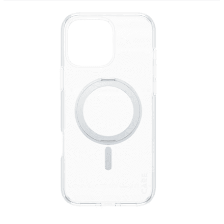 CARE Feature Case | Back cover | Apple | iPhone 16 Pro Max | Recycled plastic | Silver | Kickstand & MagSafe