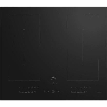 BEKO Hob | HII64720QUF2T | Induction | Number of burners/cooking zones 4 | Touch | Timer | Black