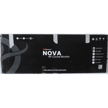 SALE OUT. Arozzi Nova 49" VA, 165Hz - Black | Arozzi | Nova | 49 " | VA | 32:9 | 165 Hz | 4 ms | 5120 x 1440 pixels | 350 cd/m² | HDMI ports quantity 2 | Black | Warranty 24 month(s) | DAMAGED PACKAGING, SCRATCHED BODY