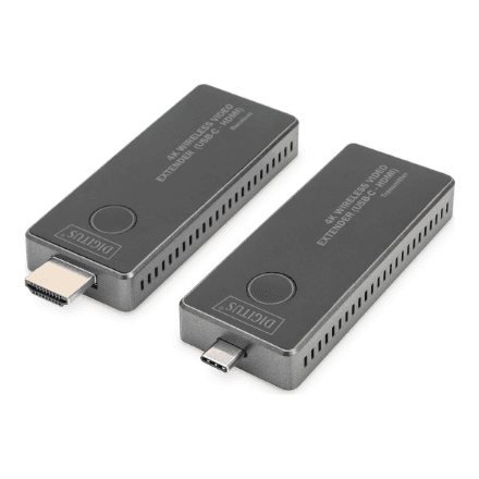 Digitus | 4K Wireless Video Extender, 30 m (USB-C - HDMI) | DS-55324 | Black/Silver