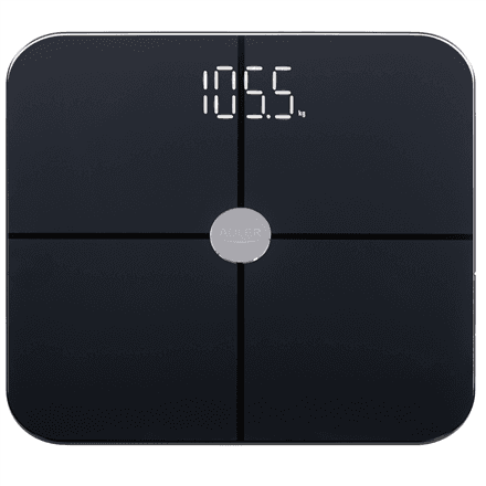 Adler | Smart Bathroom Scale | AD 8187 | Maximum weight (capacity) 180 kg | Accuracy 100 g | Body Mass Index (BMI) measuring | Black