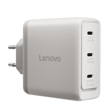 Lenovo Accessories Multi-port USB-C 100W GaN Charger - EU (Seashell)