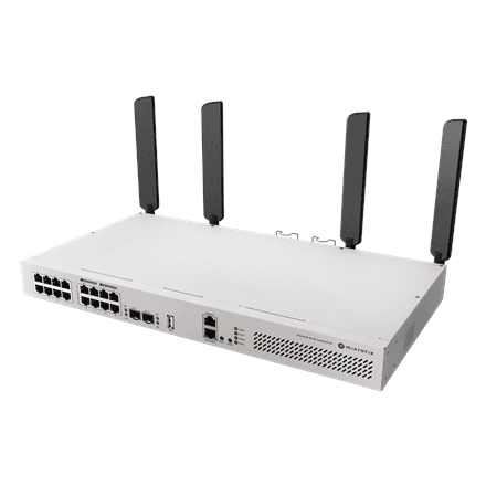 MikroTik | Cloud Router Switch with RouterOS L5 Rackmount Case | CRS418-8P-8G-2S+5axQ2axQ-RM