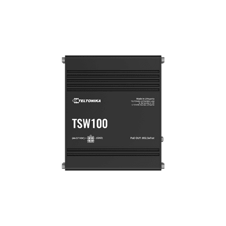 Teltonika | Ethernet Switch 5x1GbE, POE af/at (TSW100010040) | TSW100 | Unmanaged | Wall-mountable