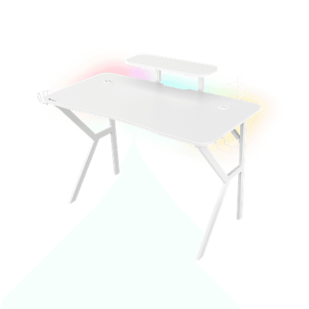 Genesis | Gaming Desk | Holm 320 RGB | White