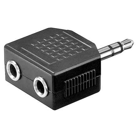 Goobay | Headphone AUX adapter; 3.5 mm jack 1-to-2