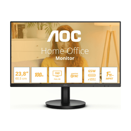 AOC | 24B3CA2 | 23.8 " | IPS | FHD | 100 Hz | 1 ms | 1920 x 1080 pixels | 250 cd/m² | HDMI ports quantity 1 | Black